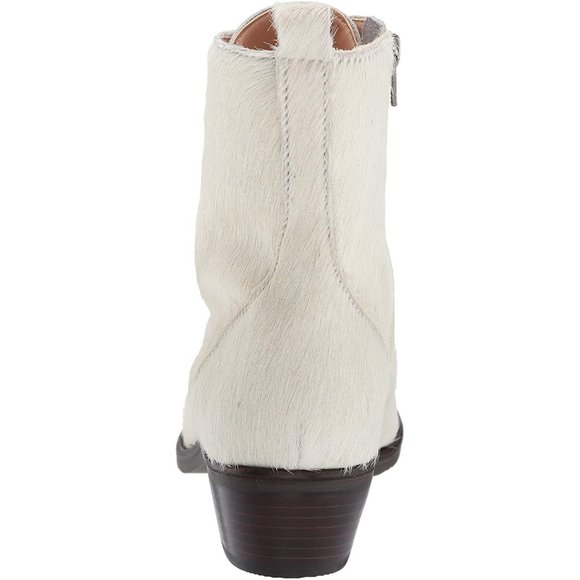 Lust For Life Portland Boot White Leather Lace Up Combat Ankle Boot - Picture 5 of 5